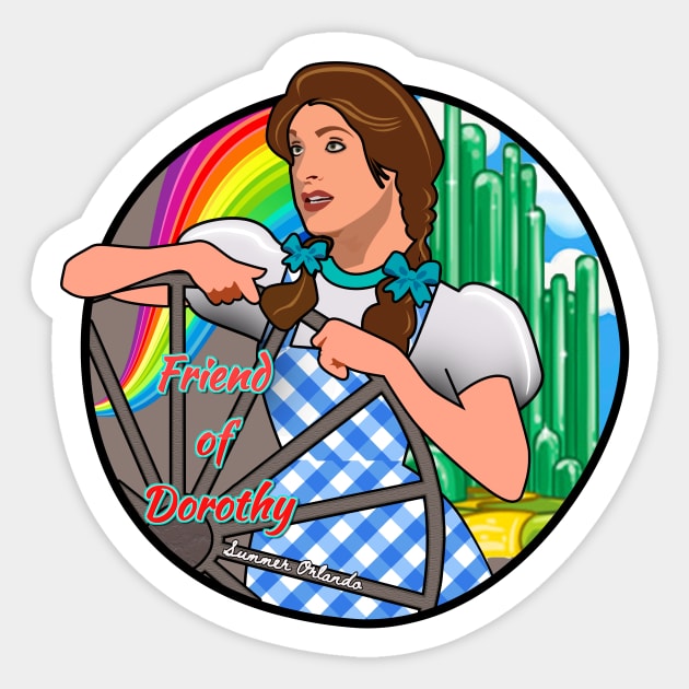 Summer Orlando Friend of Dorothy Sticker by Summer Orlando